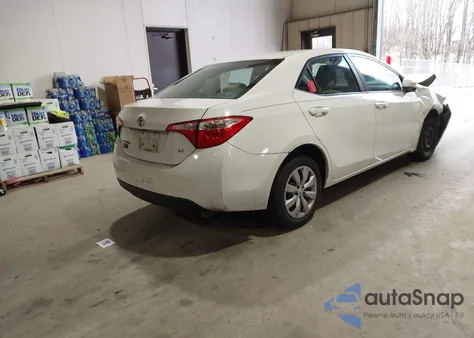 2014 Toyota Corolla Le z USA, uszkodzony, nr VIN 2T1BURHE5EC176654